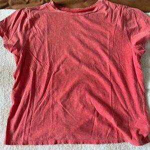 Aerie Coral Short Sleeve Tee